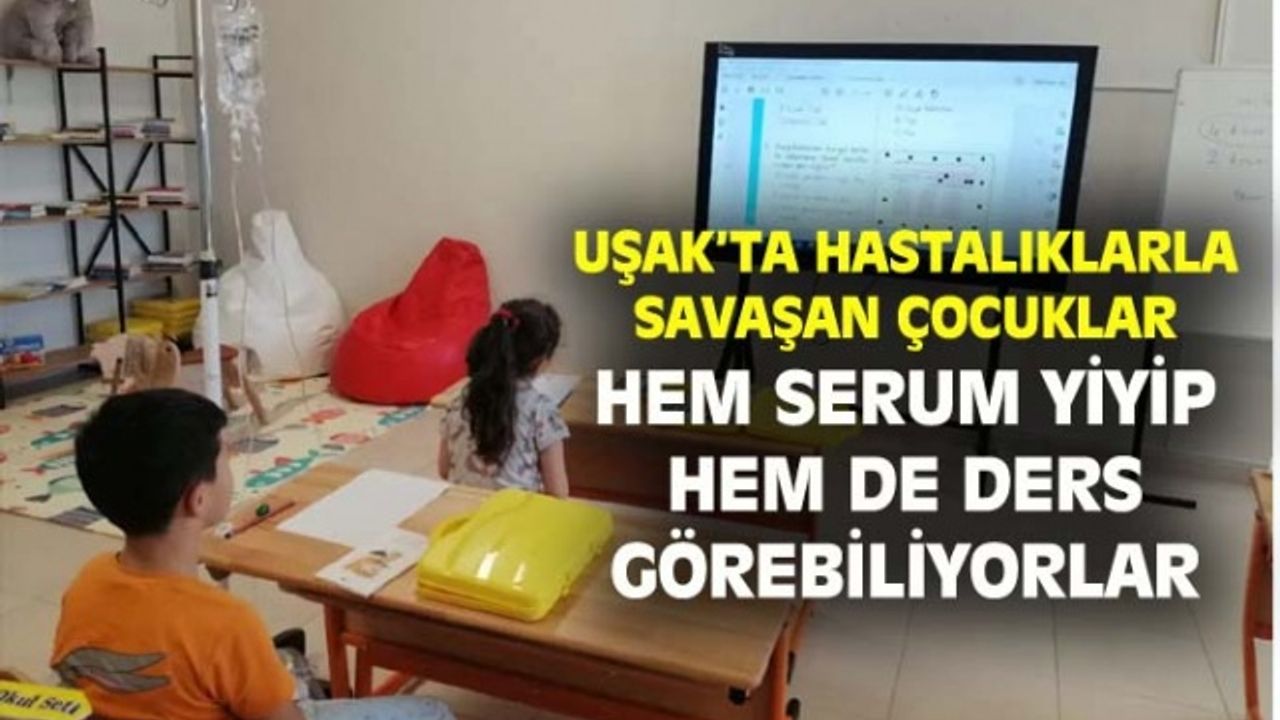 Uşak'ta okulu hastaneye taşıdılar!