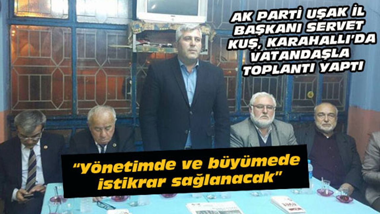 "Yönetimde ve büyümede istikrar için evet vereceğiz"