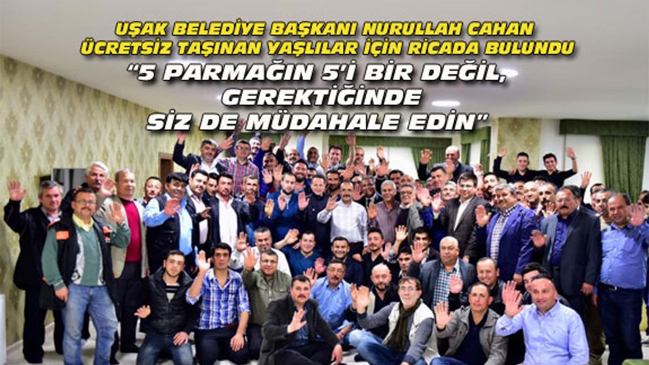 5 parmağın 5'i bir değil gerektiğinde siz de müdahale edin!