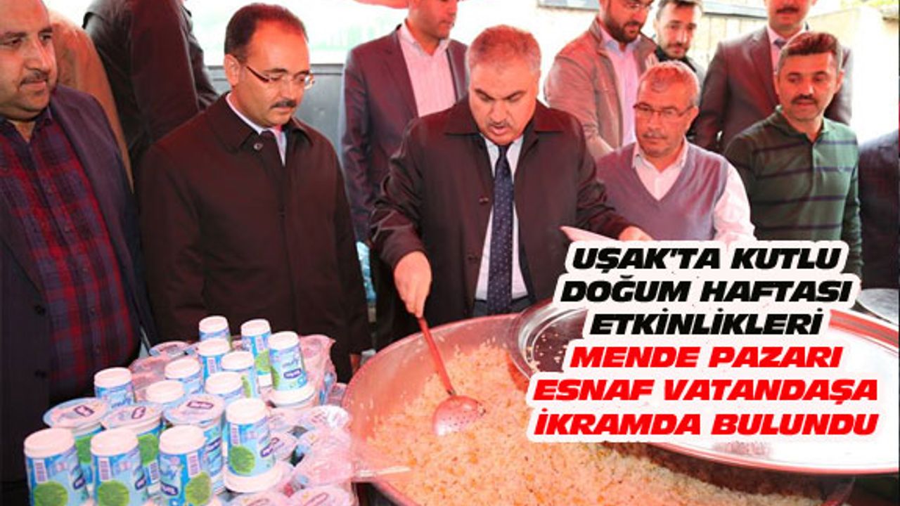 Mende Pazarı esnafı, bu yıl ikinci kez Kutlu Doğum etkinliği yaptı