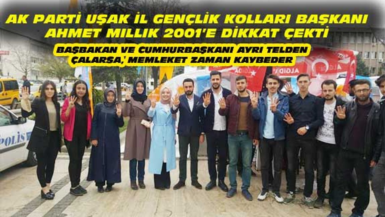 Uşak AK Gençlik, 2001 krizini böyle hatırlattı!