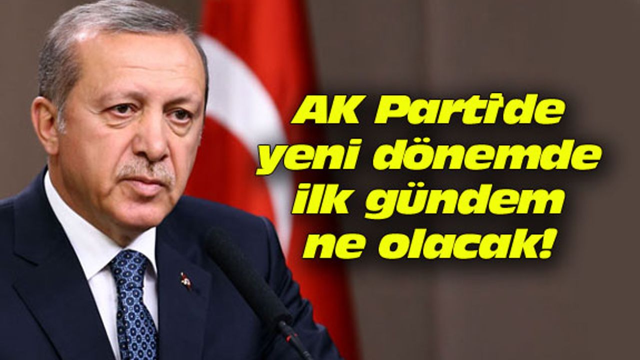 AK Parti'de yeni dönemde ilk gündem ne olacak!