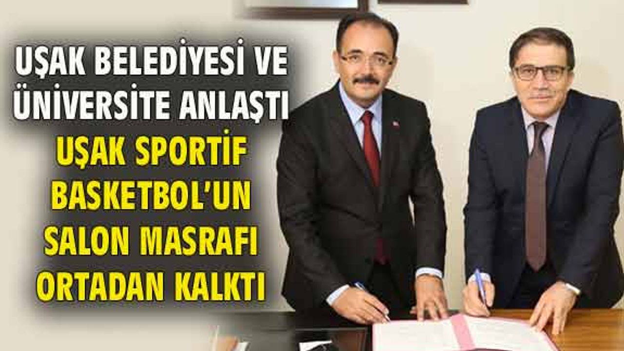 Uşak Sportif Basketbol'un salon masrafı artık yok
