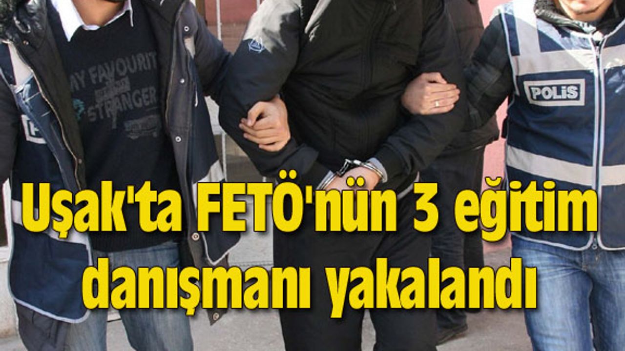 Uşak'ta FETÖ'nün 3 eğitim danışmanı yakalandı