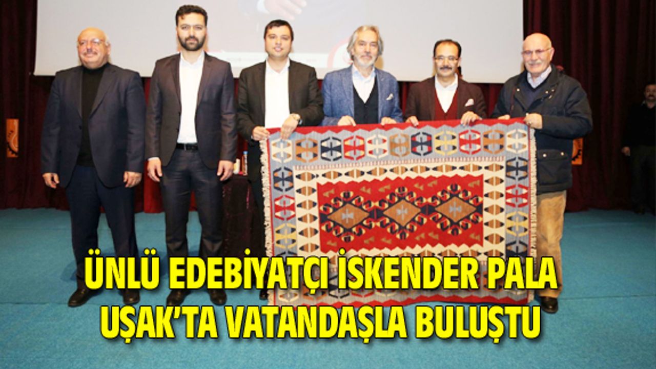 İskender Pala, memleketi Uşak'ta vatandaşla buluştu