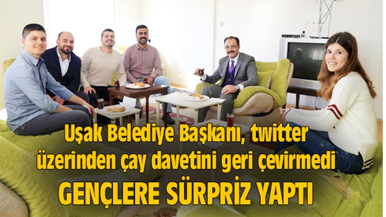 Uşak Belediye Başkanı, twitter üzerinden çay davetini geri çevirmedi