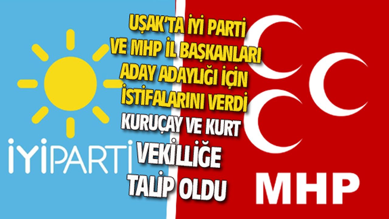 İYİ Partili Ali Kurt ve MHP'li Muhterem Kuruçay, vekil aday adaylığı için istifa etti