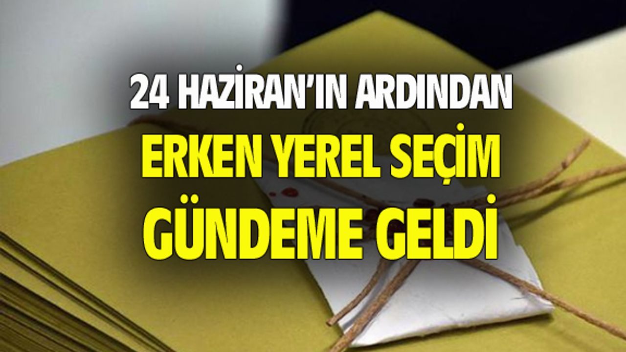 Yerel seçimlerin Kasım 2018'de yapılması gündemde