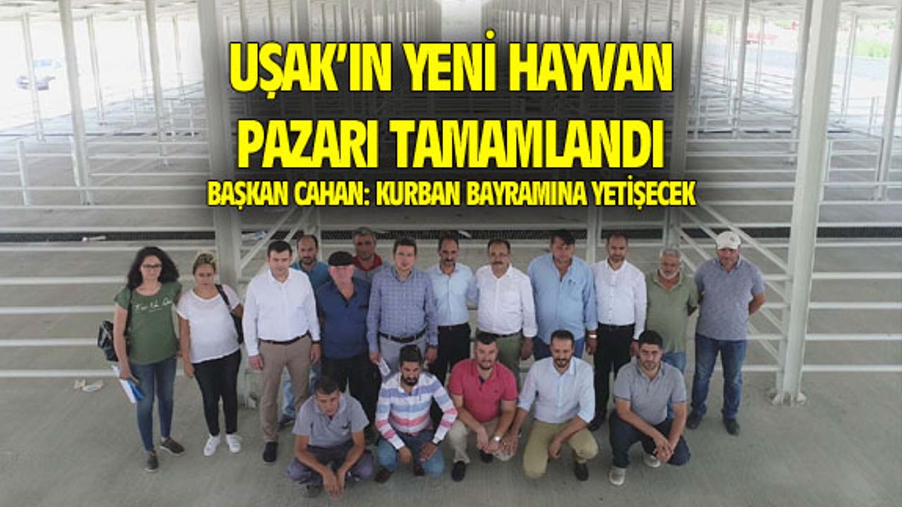 Uşak'ın yeni hayvan pazarı tamamlandı