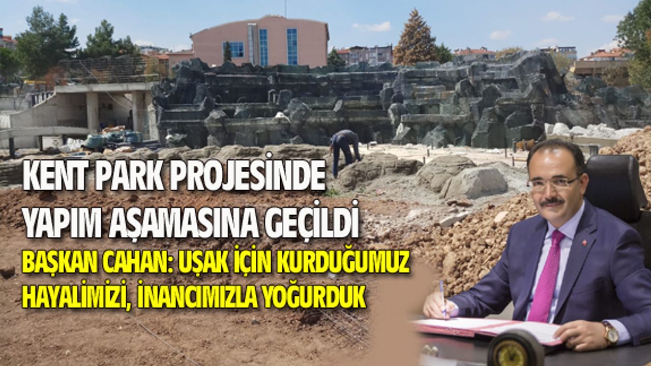Kent park projesinde yapım aşamasına geçildi