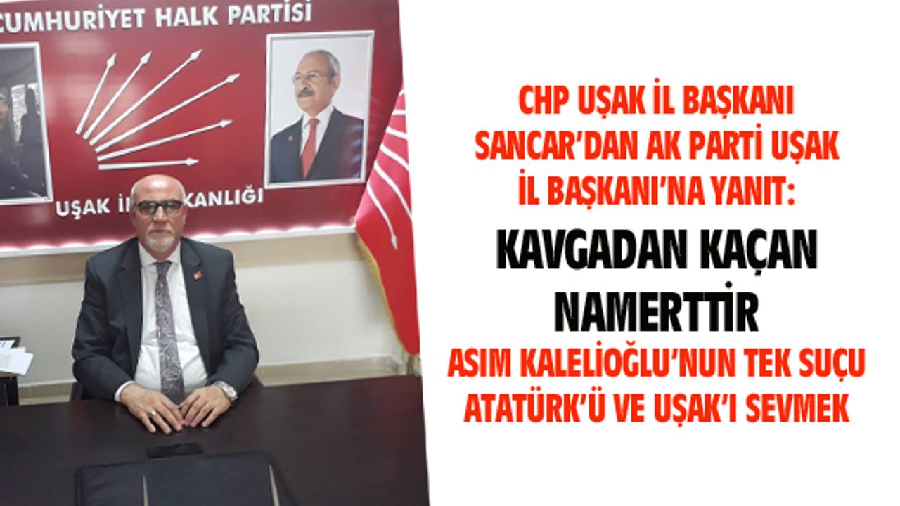 Nadi Sancar'dan AK Parti'ye yanıt: Kavgadan kaçan namerttir...