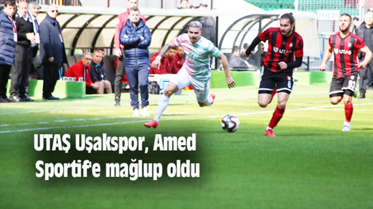 UTAŞ Uşakspor, Amed Sportif'e mağlup oldu