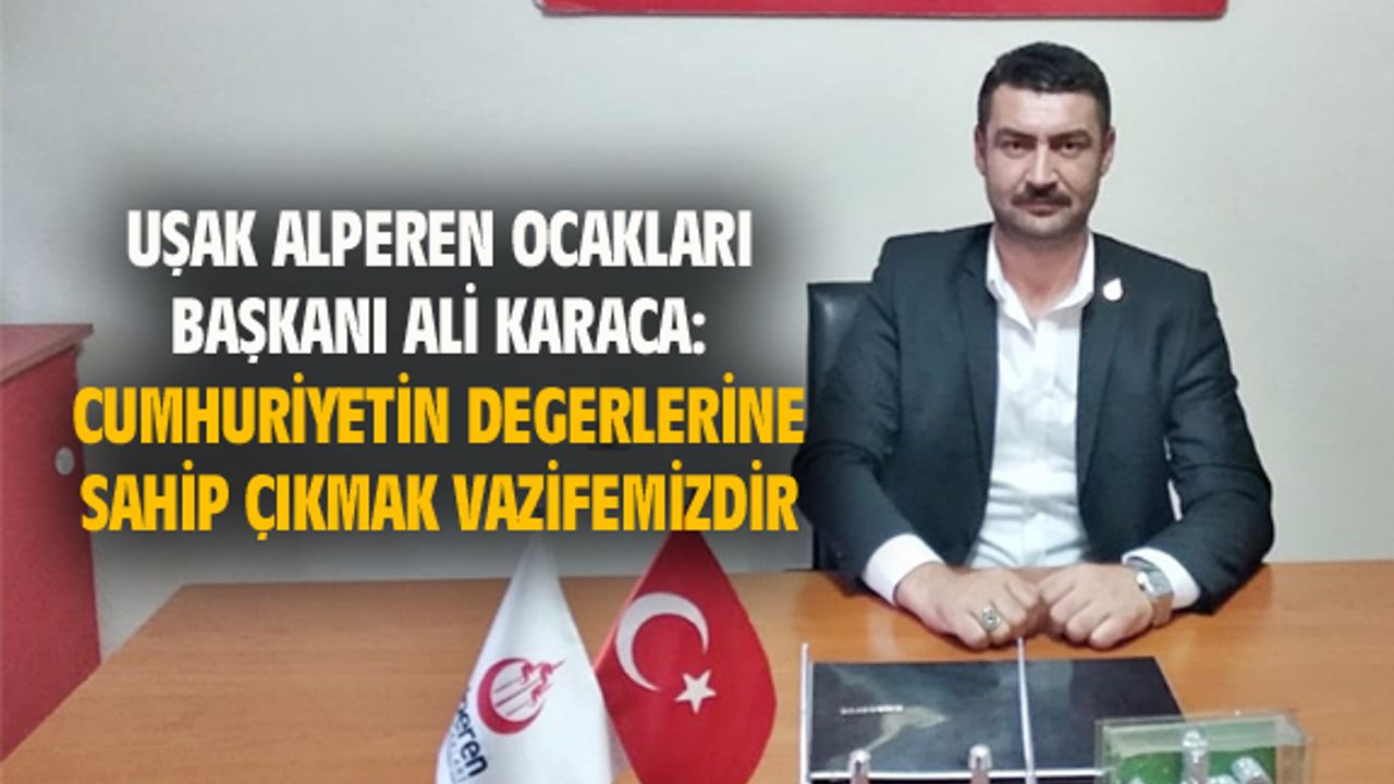 Cumhuriyet'in değerlerine sahip çıkmak temel vazifemizdir