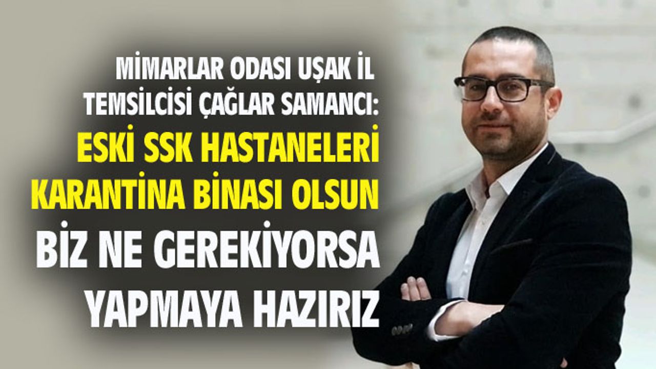 Eski SSK hastaneleri karantina binası olarak kullanılsın