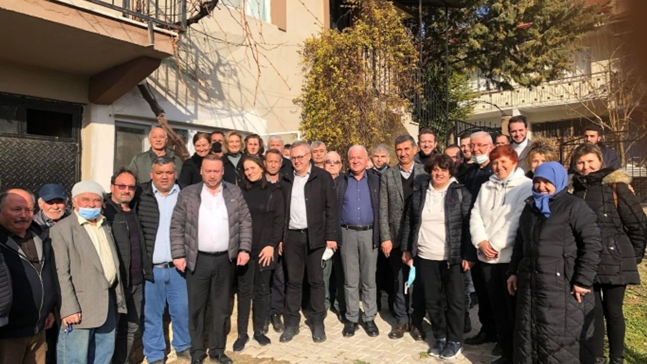 CHP Uşak İl ve İlçe örgütleri, Kızılcasöğüt, Kızılhisar ve Derbent'te çalışma yaptı