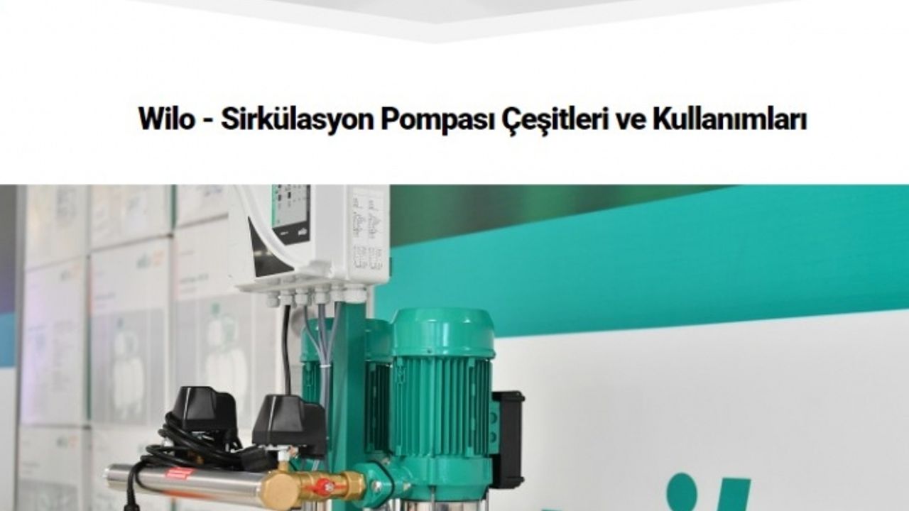 Sirkülasyon Pompası Nedir? Nasıl Kullanılır?