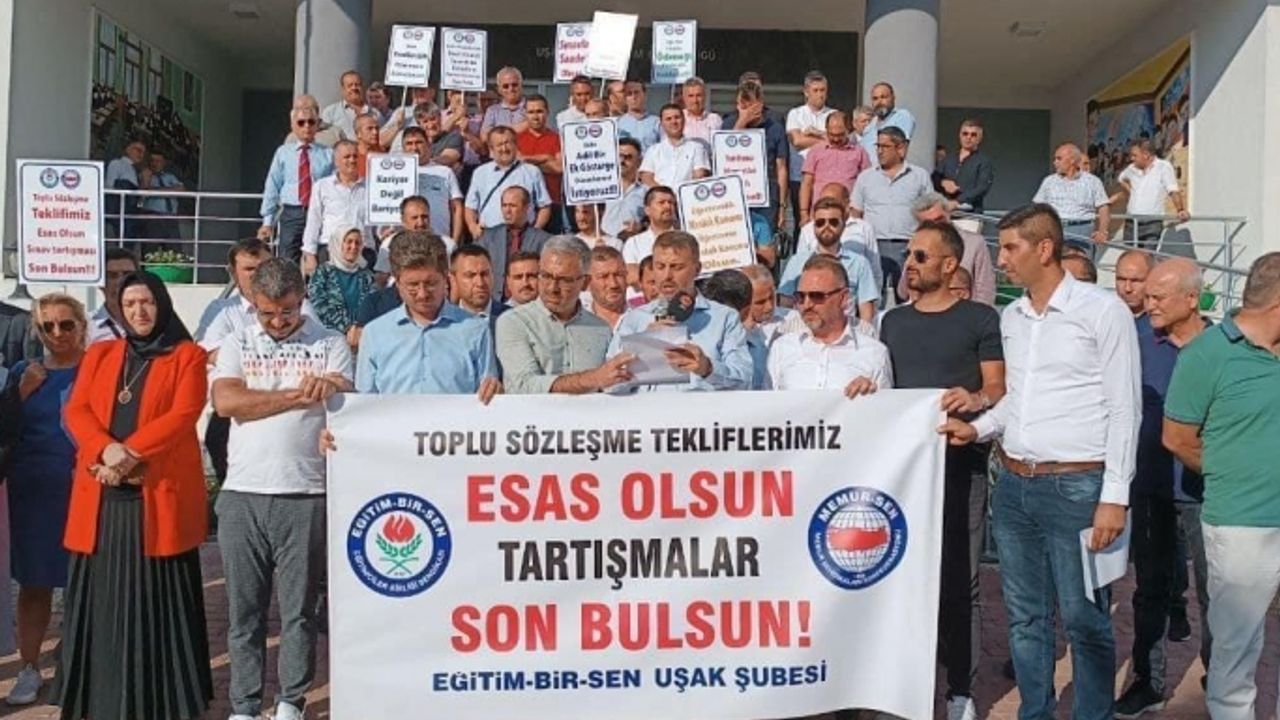 Uşak Eğitim Bir Sen, yeni yasa için eylem kararı verdi