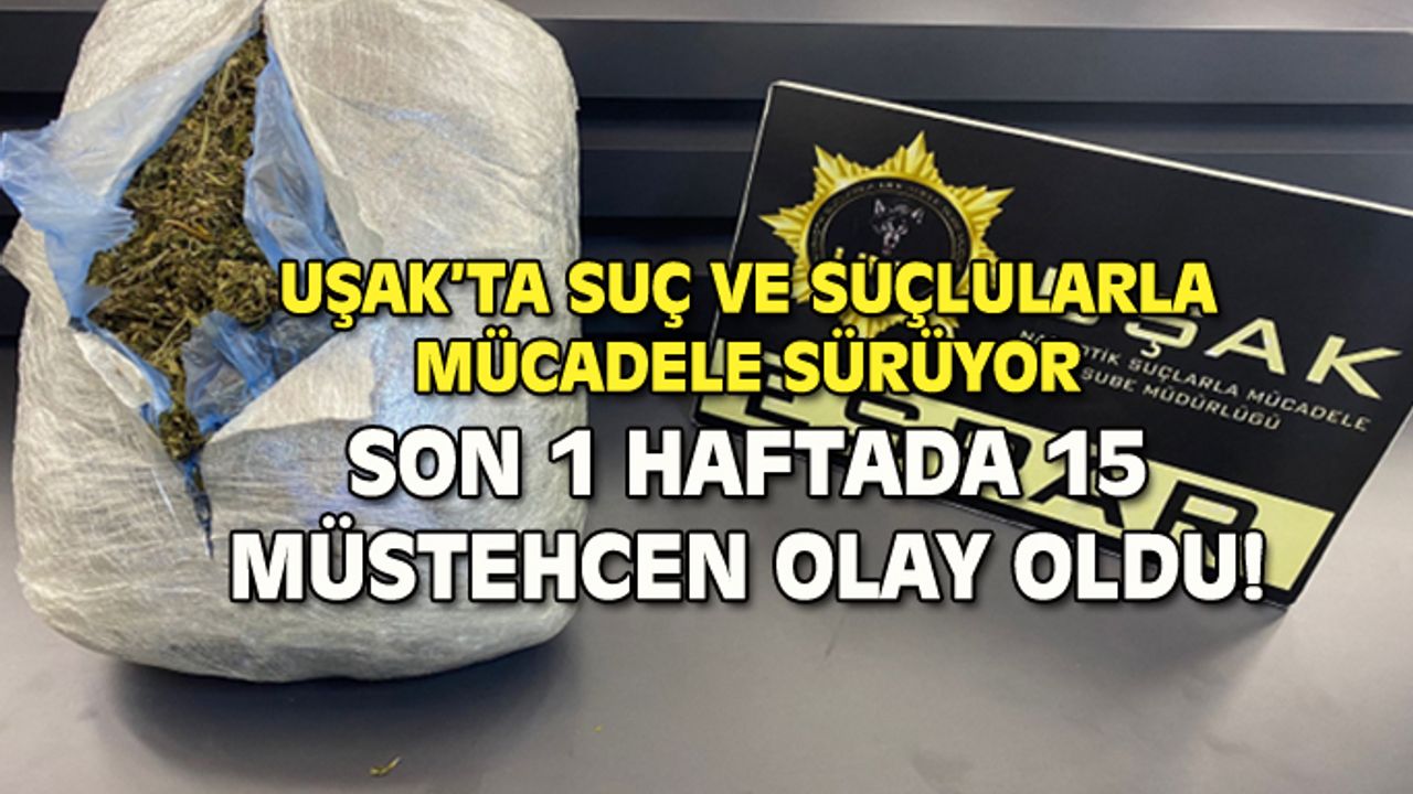 Uşak polisi, son 1 haftada 15 müstehcenlik içeren olaya müdahale etti!
