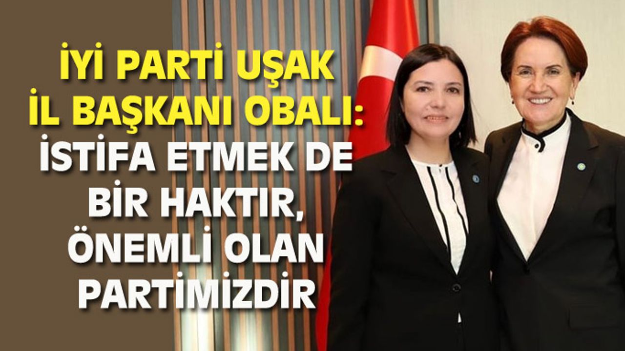 Ayşegül Obalı: Kişiler gelip geçicidir, esas olan partimizdir!