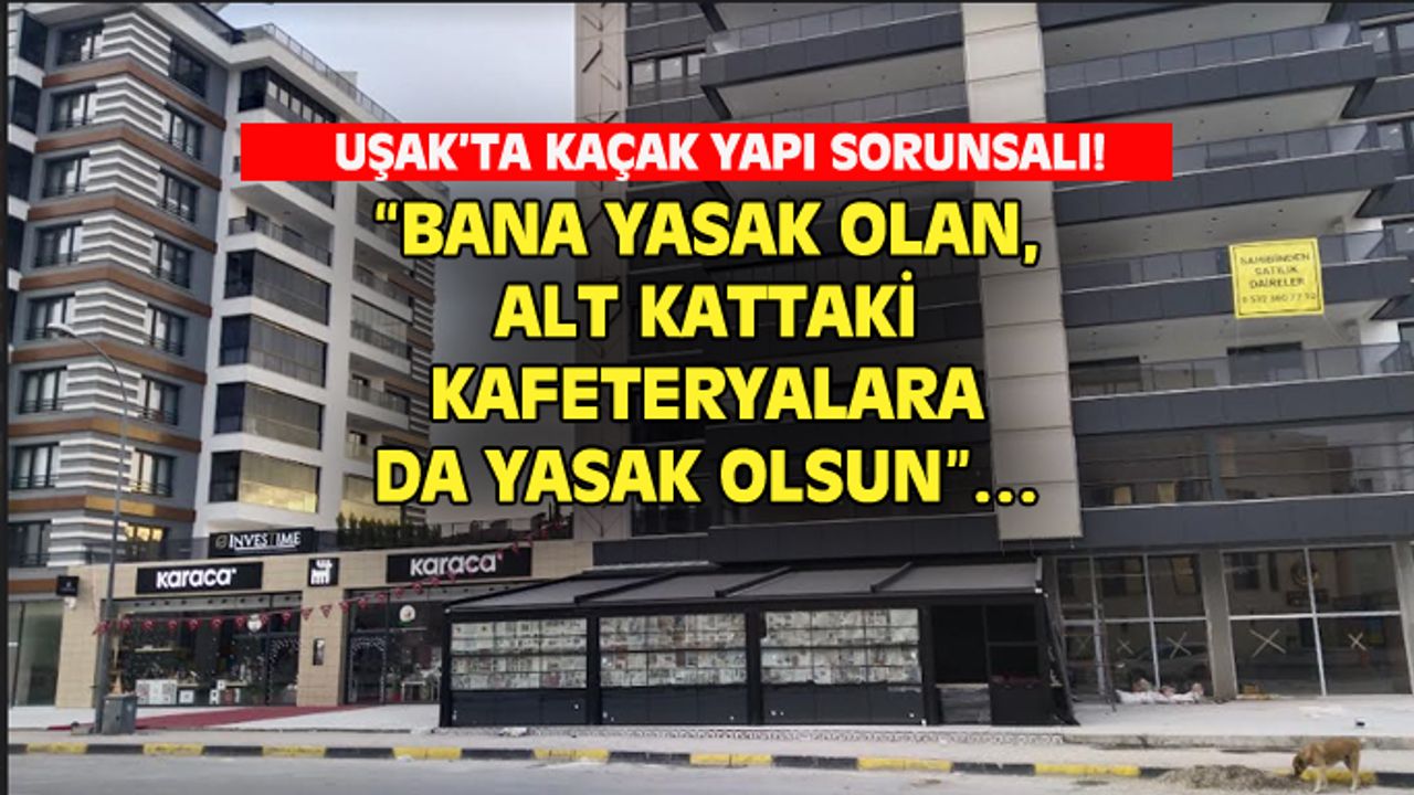 "Uşak'ta kafeteryalar yalandan bir tente yapıp sigarasız alan oluşturuyor"