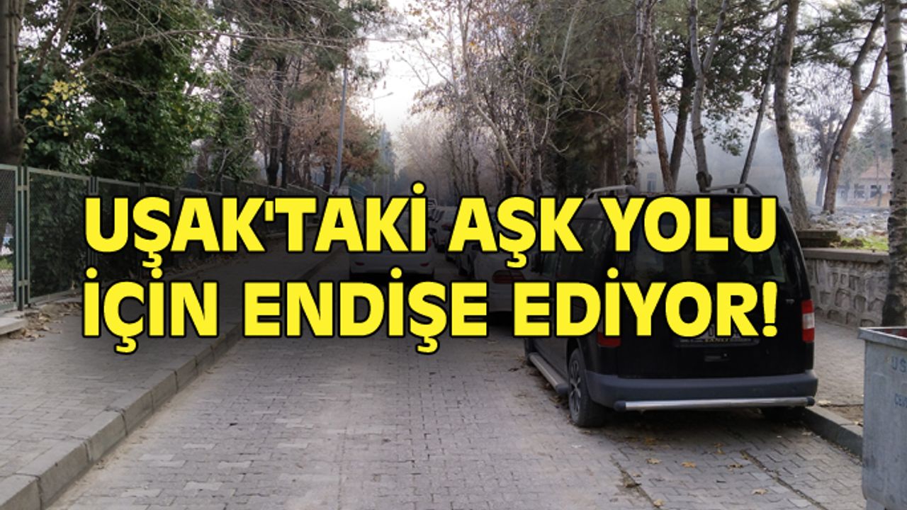 Uşak'taki aşk yolu için endişeliler!