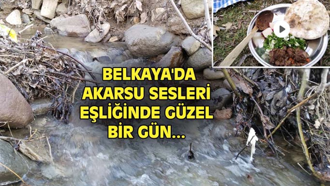 Uşak'ın Belkaya köyünde akarsu sesleri arasında güzel bir gün
