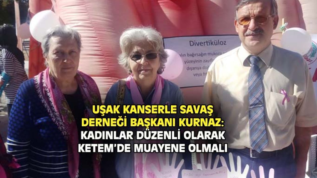 Uşak Kanserle Savaş Derneği, kansere yönelik farkındalık çalışması yapıyor