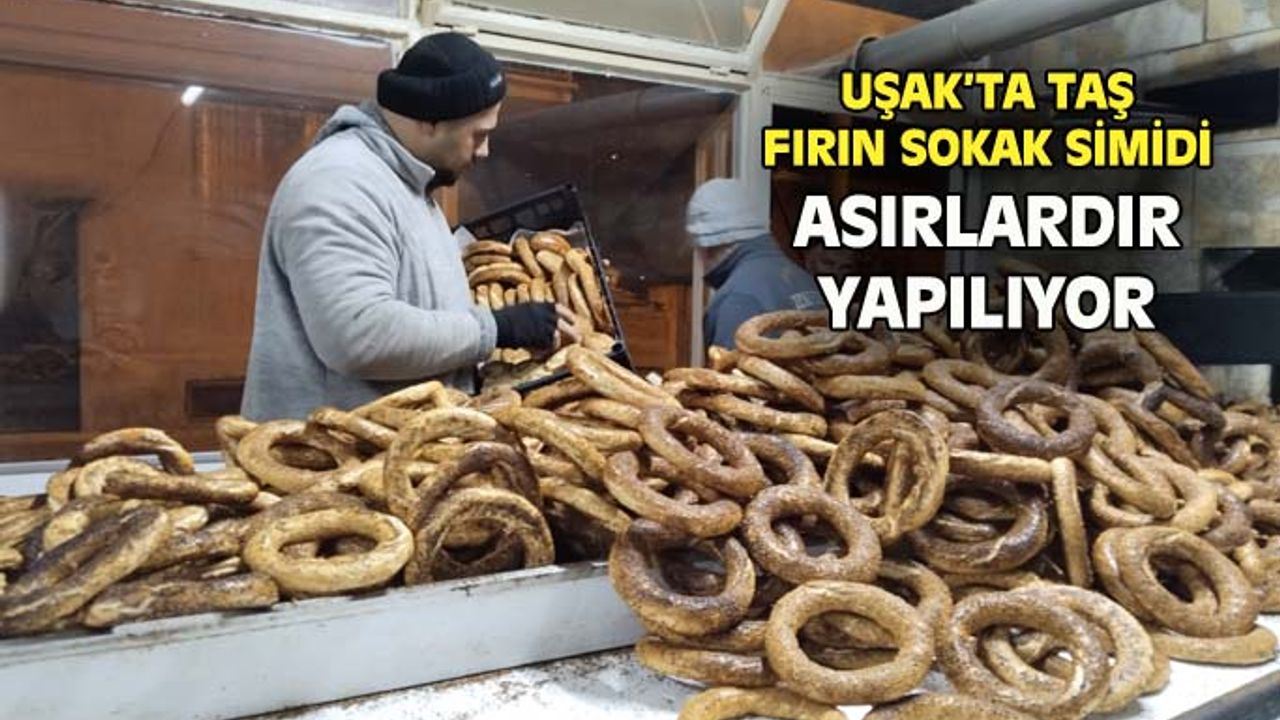 Uşak'ta asırlardır yapılan pekmezli sokak simidi