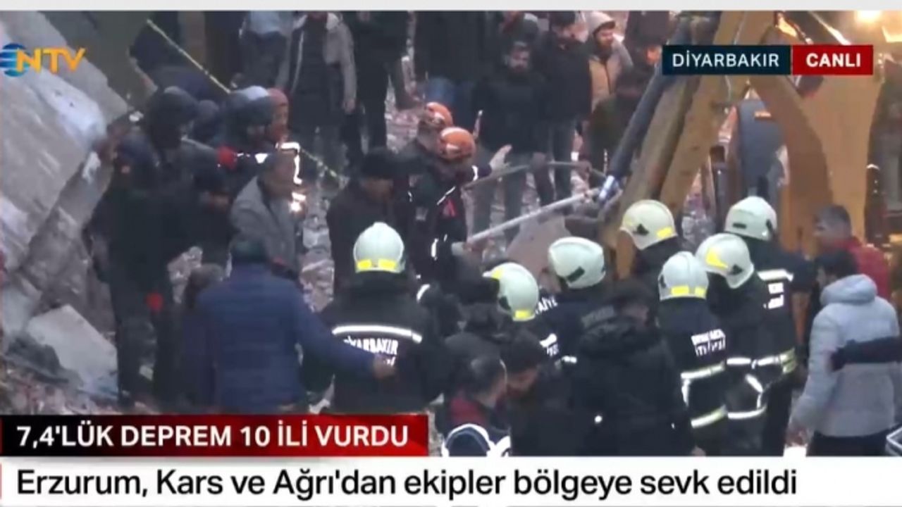 Kahramanmaraş'ta 7,4 büyüklüğünde deprem