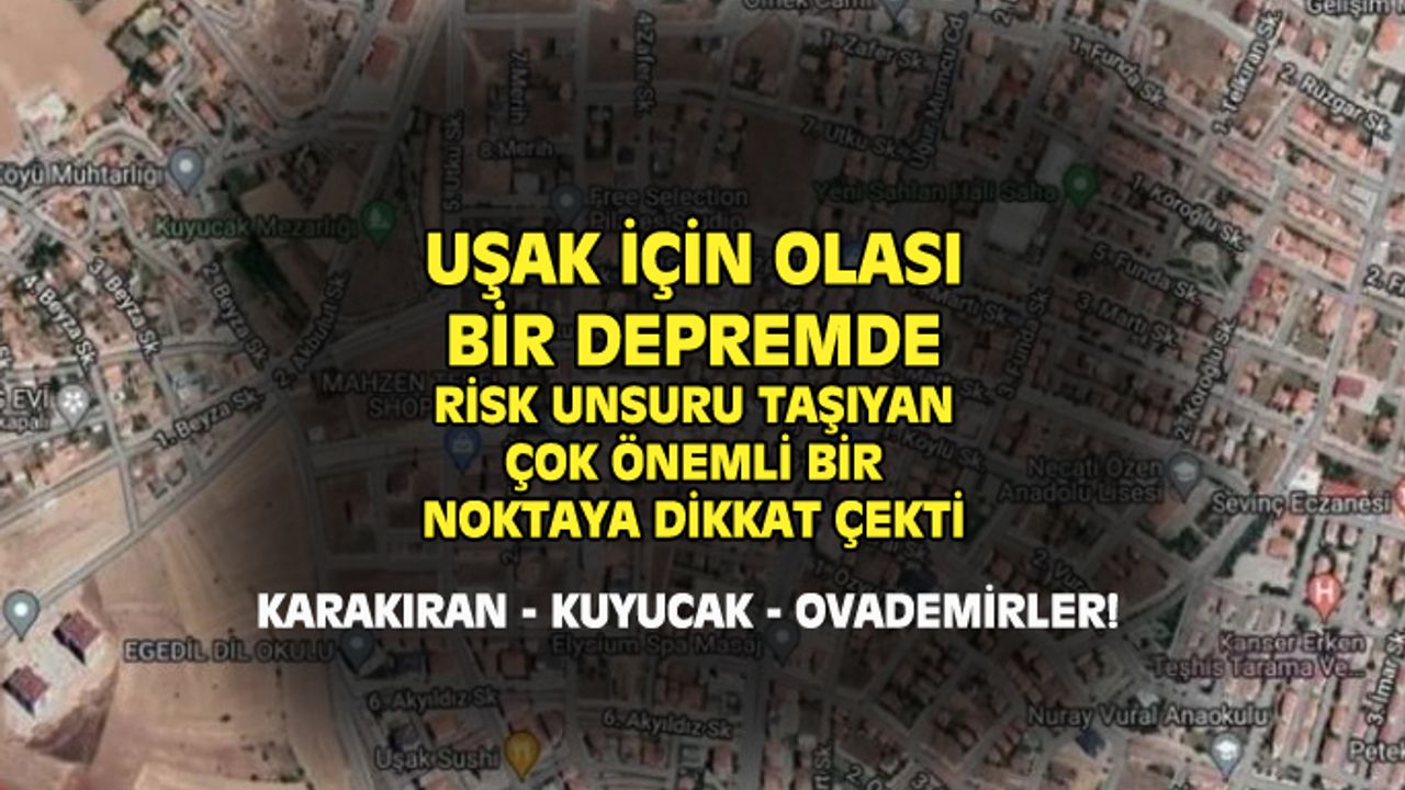 Uşak'ta binalar sağlam olmayan Karakıran ve Kuyucak gibi bölgelerde yoğunlaştı