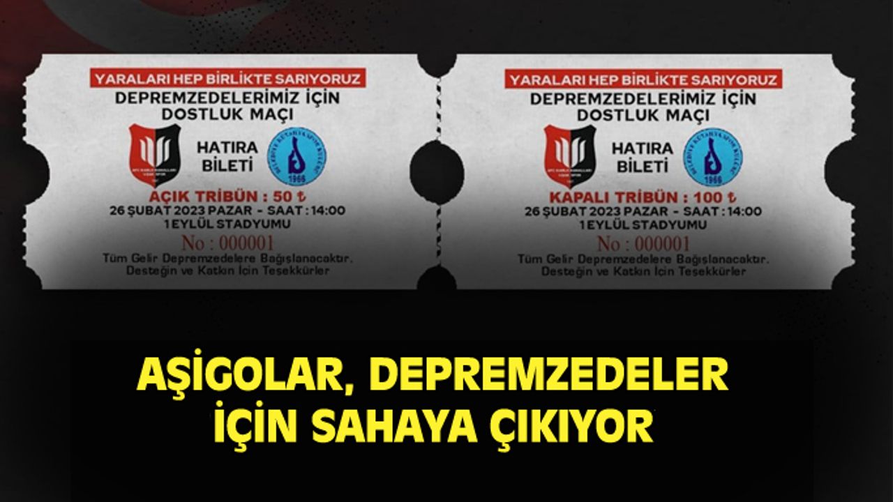 Uşakspor depremzedeler için sahaya çıkıyor