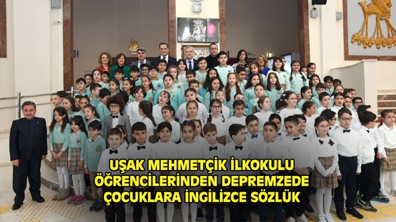 Mehmetçik İlkokulu hazırladığı İngilizce sözlükler depremzede çocuklara gönderilecek 