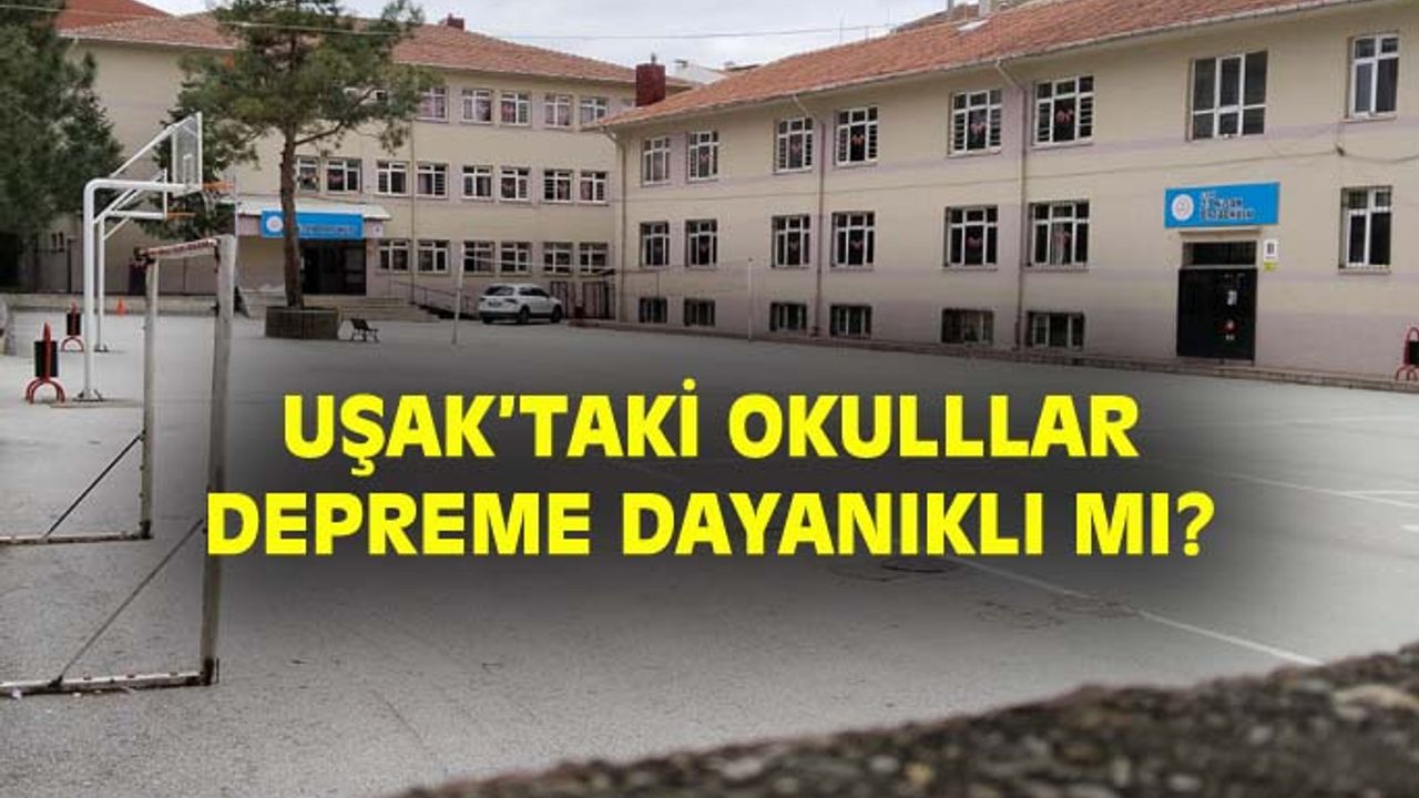 Uşak’taki okulların depreme dayanıklı olup olmadığı ölçülüyor