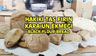 Geleneksel Uşak kara değirmen unu tam buğday ekmeği