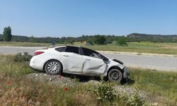 Uşak'ın Sivaslı ilçesindeki Kızılcasöğüt kavşağında kaza