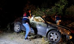 Uşak'ın Banaz ilçesi Gedikler mevkiinde takla atan otomobildeki Kazım Sağcan hayatını kaybetti