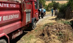 Uşak'ın komşusu Gediz Göynükören'deki yangın köylünün müdahalesiyle büyümeden söndürüldü