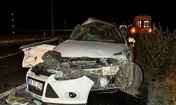 Uşak ve Afyon arasındaki Banaz Büyükoturak kavşağında feci kaza!