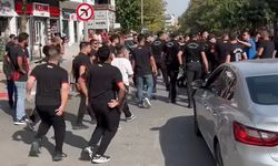 Polis, bir grup Uşakspor taraftarına kısa süreliğine müdahale etti