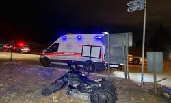Uşak'ta yaralanan 19 yaşındaki motosiklet sürücüsü yaşam savaşı veriyor