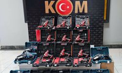 Uşak KOM Şube, kaçak testere ve matkap setlerini yakaladı