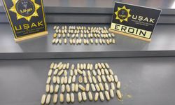 Uşak'ta polis ekipleri 2 kişinin midesinde 1 kilo 100 gram eroin yakaladı