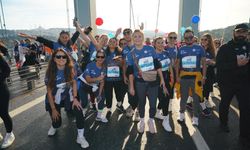 Uşak'ın elektriğini dağıtanlar maratona katıldı