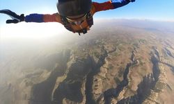 Uşak'ta 2000 metre yüksekte adrenalin dolu anlar