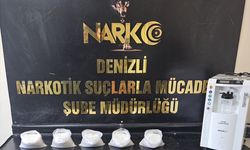 Denizli'de tehlikeli kristali solunum cihazına sakladılar