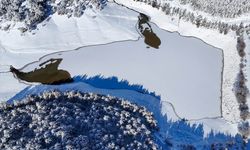 Uşak'ta dondurucu soğuk var! Kentin su kaynağı buz tuttu!