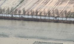 Menteşe'de alçaklara yağmur ve yükseklere de kar yağdı