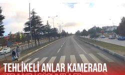 Kütahya ve Afyon arasındaki yolda ölümden döndüğü anlar kameraya yansıdı!