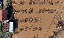 Uşak ve Kütahya'nın değeri Murat Dağı'ndan doğan Gediz Nehri taştı! Ova sular altında kaldı!