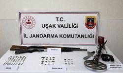 Uşak Banaz Yenice'de tarihi eser operasyonu
